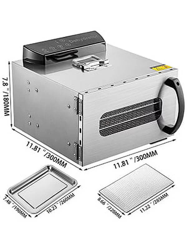 Stainless Steel 6 Trays Digital Food Dehydrator K136