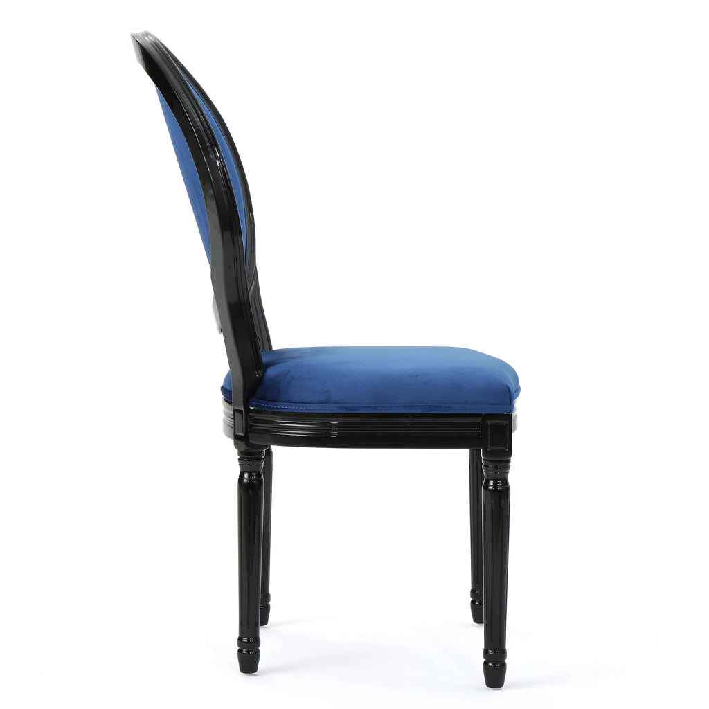 Navy Blue Velvet Dining Chairs Set of 2 T804603