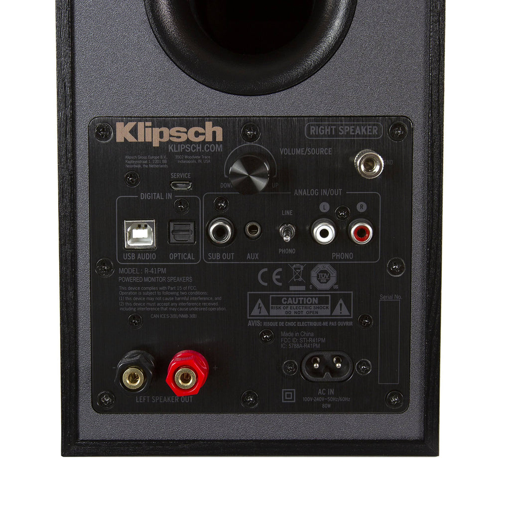 Black Powered Wireless Bookshelf Speaker - Pair O712