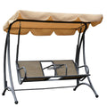 Covered Porch Canopy Swing Bench Chair with Stand M39506