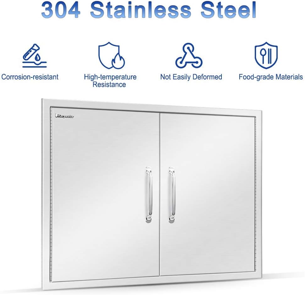 26 W X 24 H Double Access Door Stainless Steel Vertical Door J76587