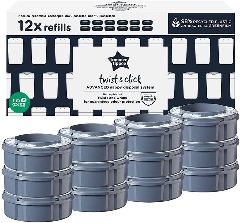Nappy Bin Refill Cassettes, Pack of 12 J3508