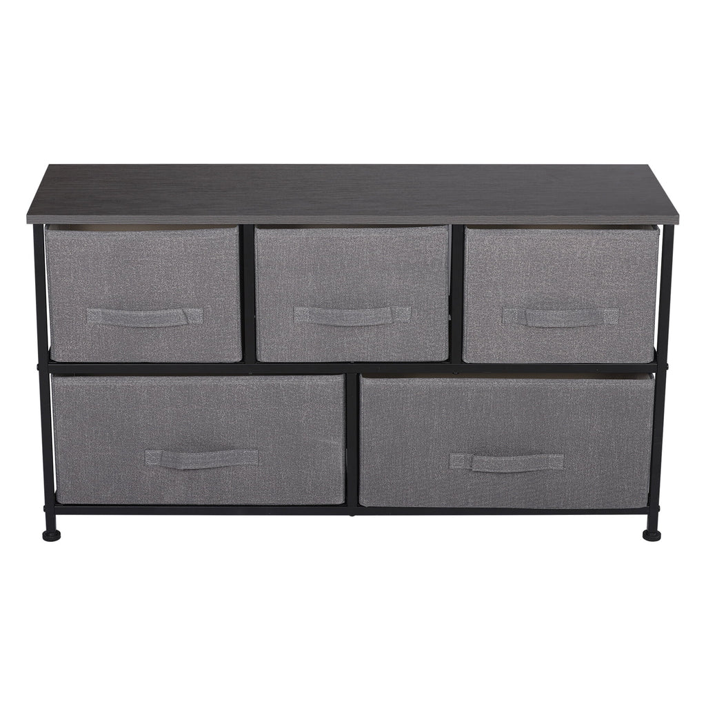 5 Drawers Fabric Dresser Storage Tower C136237