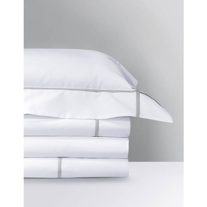 Silver Cotton-percale Duvet Cover Double O9657