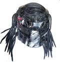 Motorcycle Full Face Helmet Carbon Fiber with LED Light DOT Approved E80767