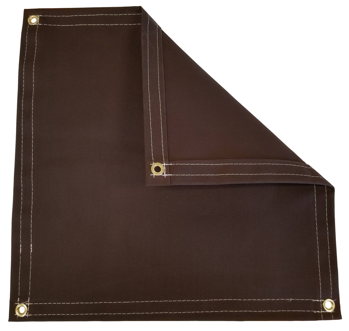 Brown 14.5 oz Polyester Canvas Tarp Y357068