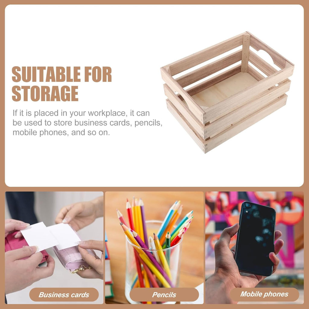 1pc Wooden Bamboo Storage Box I72704