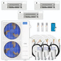 45,000 BTU 3 Zone Ceiling Cassette Ductless Air Conditioner and Heat Pump W675