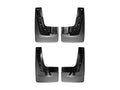 Black Splash Guard MudFlaps for 2013-2016 GMC Acadia, Front & Rear Set X9739