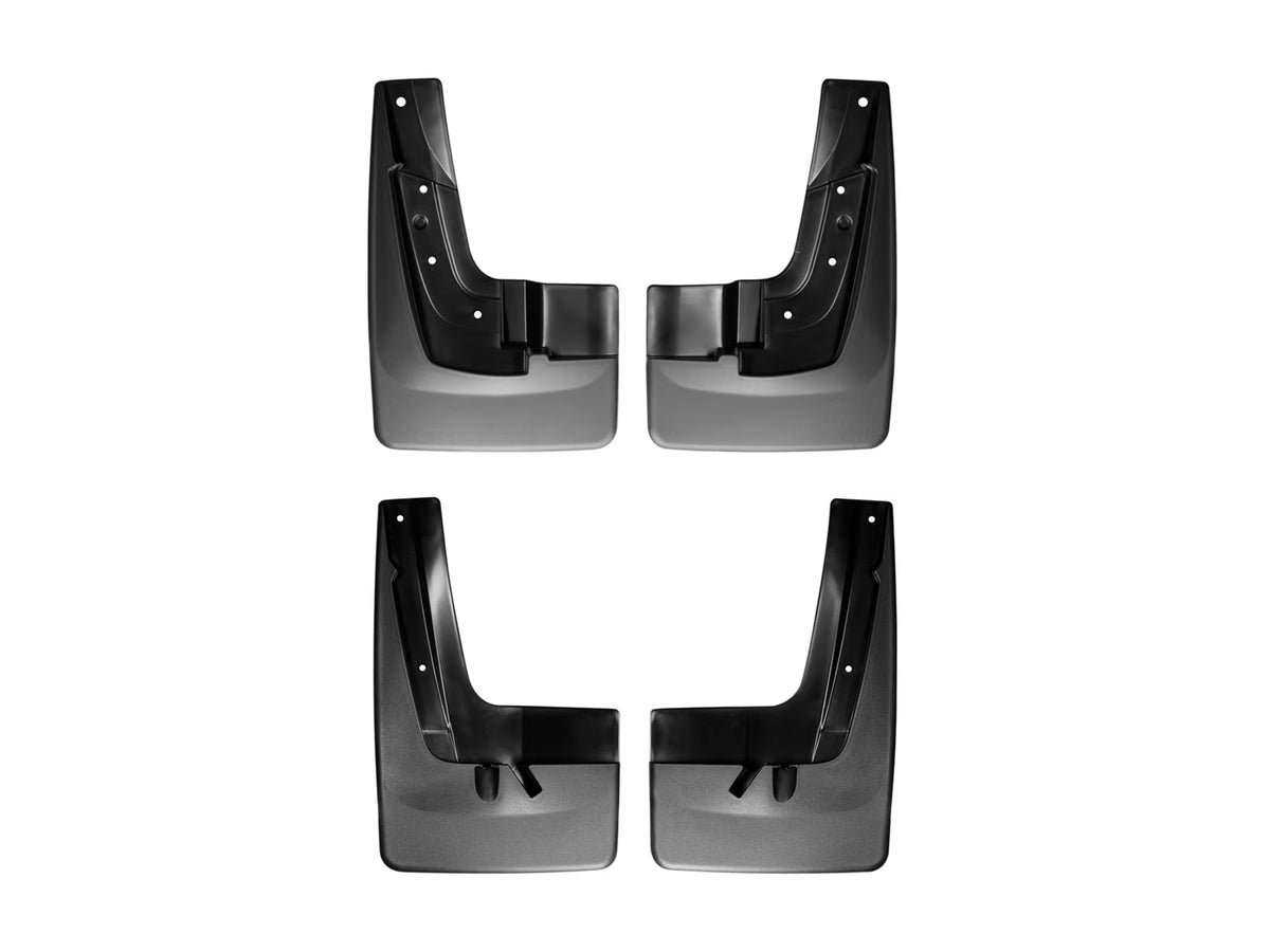 Black Splash Guard MudFlaps for 2013-2016 GMC Acadia, Front & Rear Set X9739