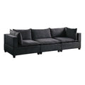 Dark Gray Fabric Down Feather Sofa Couch T89156