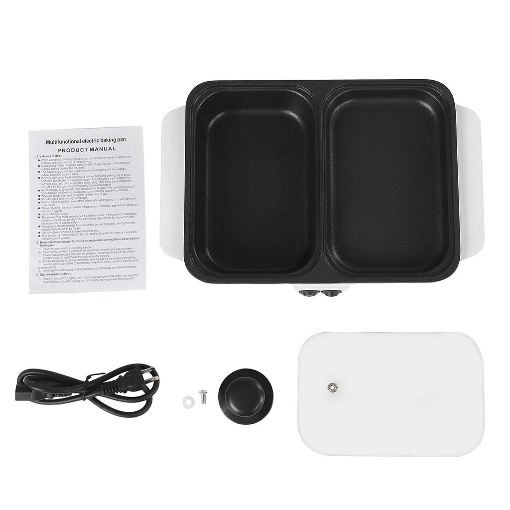 2 in 1 Non-Stick Electric Hot Pot and BBQ Grill E571