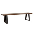 Grey Sheesham and Black Dining Bench M97339