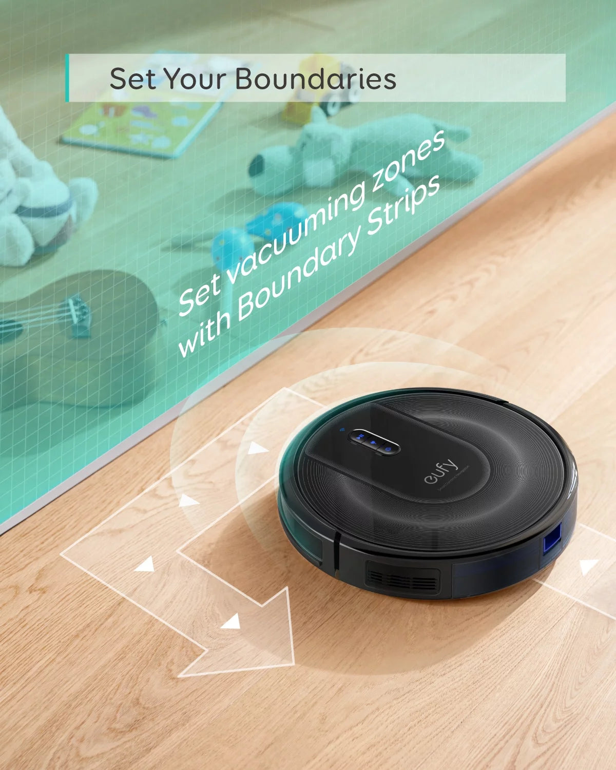 Robot Vacuum with Home Mapping, 2000Pa Suction, Wi-Fi R546018