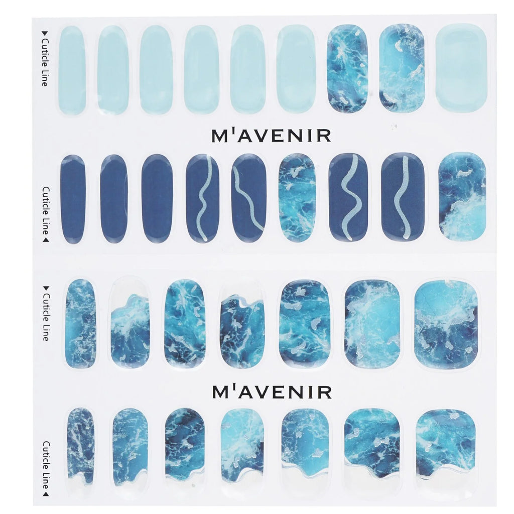 Deep Water Wave Nail Sticker 32pcs L651182