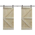Knotty Pine Barn Door with Hardware Kit 42 x 84 G993027