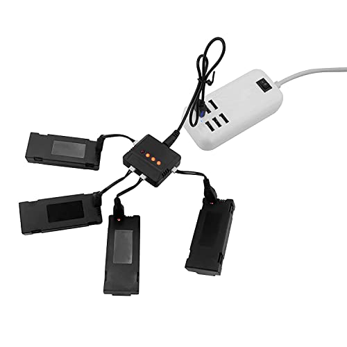 4PCS 3.7V 1800mAh Li-po Battery with 4-in-1 Charger for RC Quadcopter U833