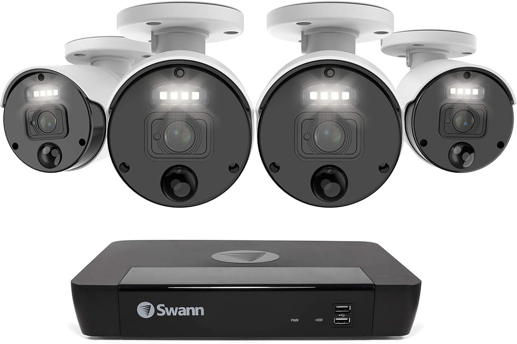 8 Camera 8 Channels POE NVR 4K Wired Security Camera System O788