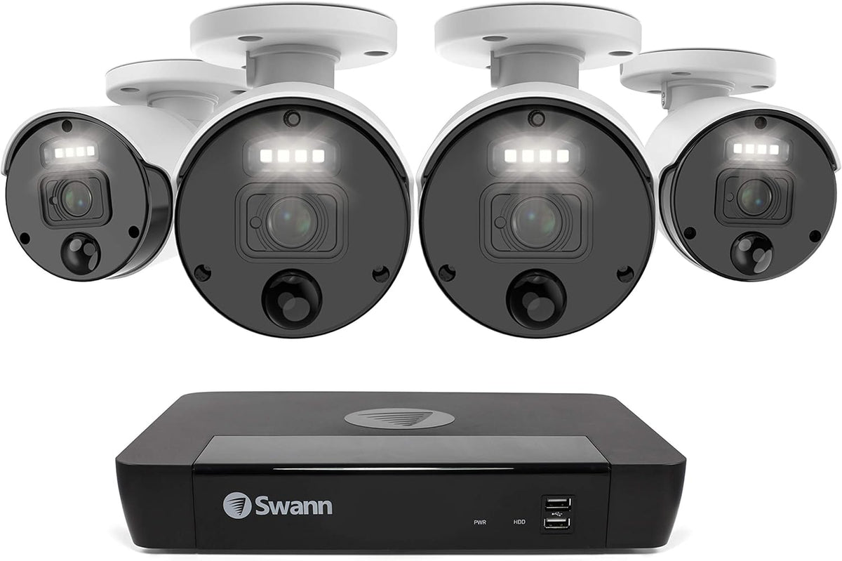 8 Camera 8 Channels POE NVR 4K Wired Security Camera System O788