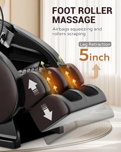 Black Faux Leather Full Body Massage Chair Recliner with Heat Therapy E27158