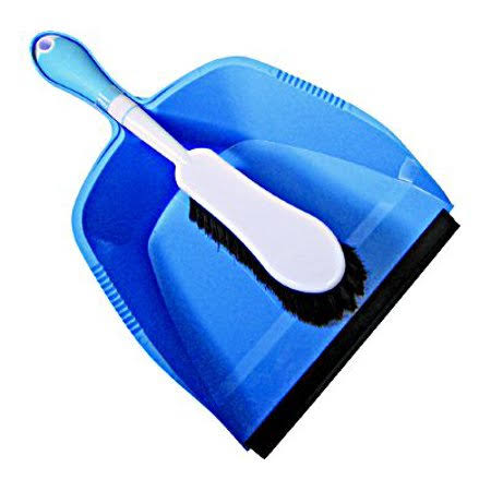 10 inch Plastic Dust Pan and Brush Set C85122