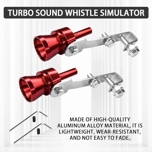 2PCS Aluminum Alloy Exhaust Turbo Whistle V12548