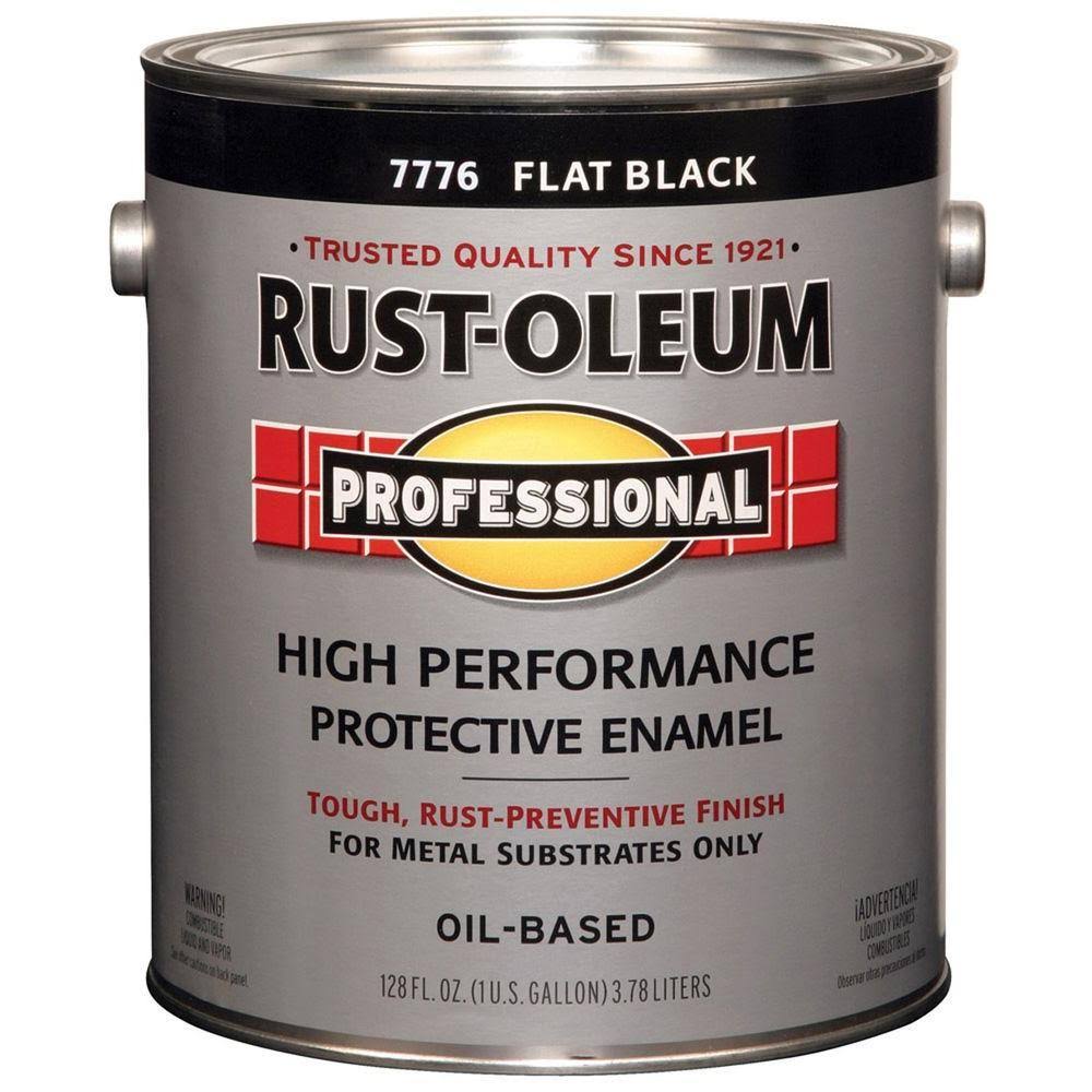 1 gal. Flat Black Oil-Based Interior/Exterior Paint 2-Pack H785802