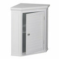 White 1-Door Corner Wall Cabinet K481272
