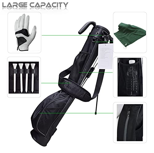Lightweight Mini Golf Stand Bag with Rain Cover and Removable Padded Shoulder Strap G170