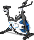 Blue Exercise Bike with Heart Rate Sensor J388