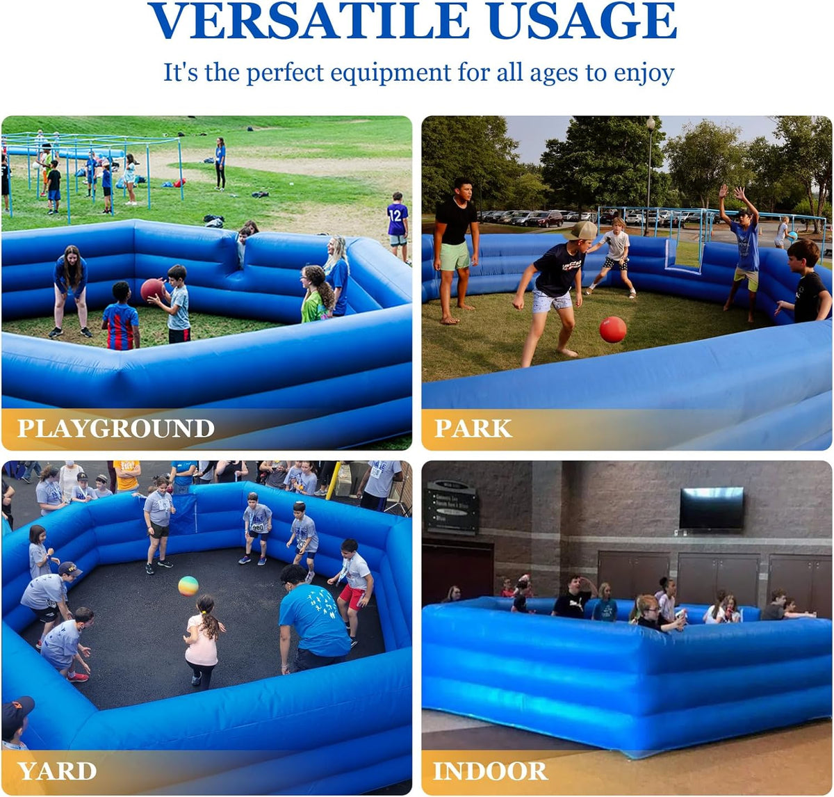 15FT Inflatable Gaga Ball Pit with Electric Blower C9442