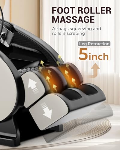 Black Faux Leather Full Body Massage Chair Recliner with Heat Therapy E27158
