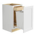 Painted Plywood Shaker Single Wastebasket Base Kitchen Cabinet N593