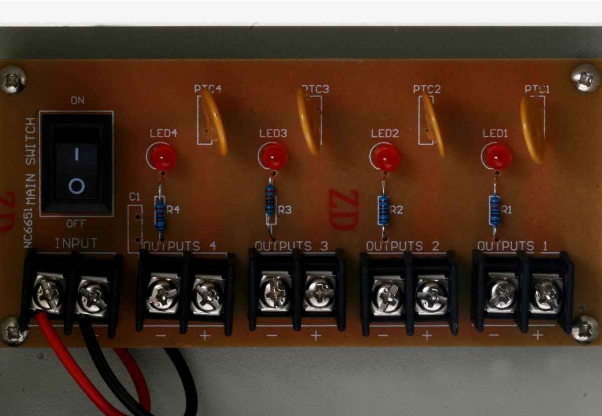 4 Channel 12V DC 5 Amps CCTV Camera Power Supply X909341
