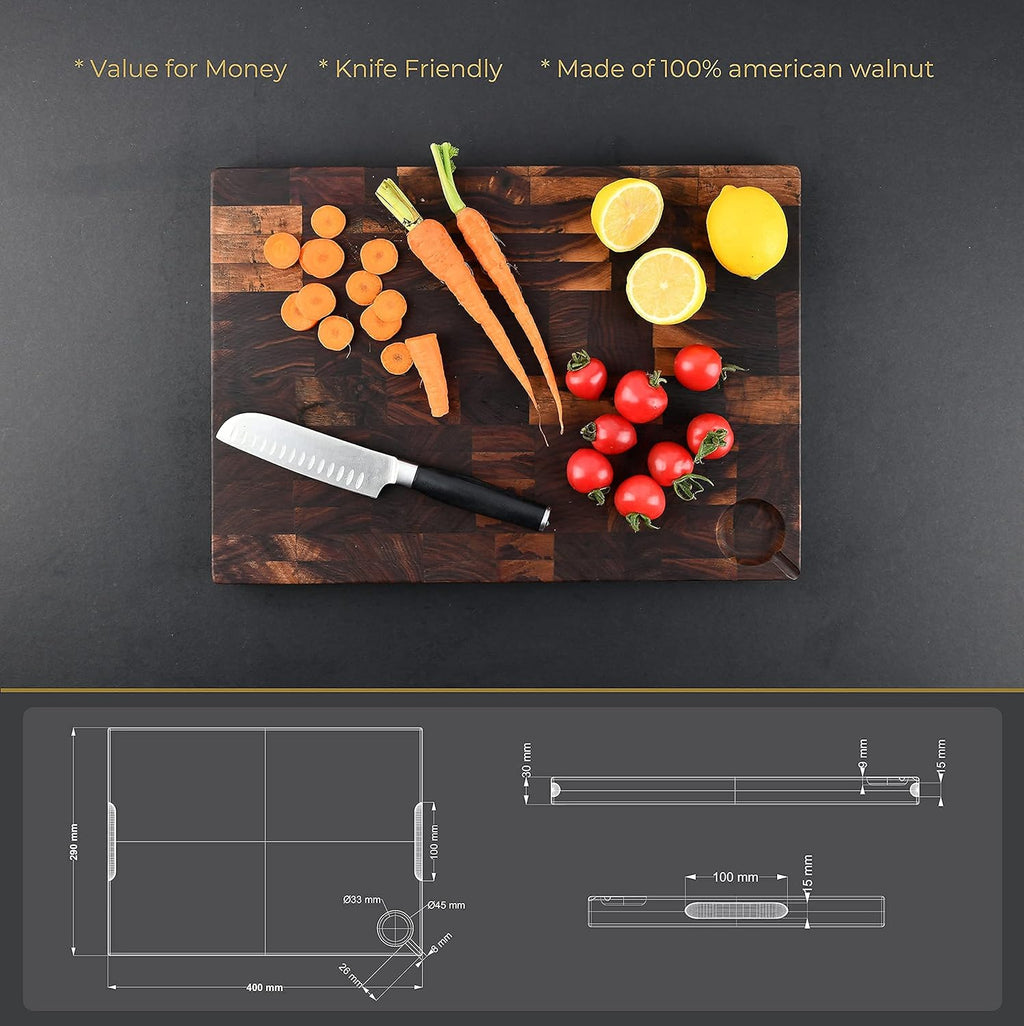 16X11.5 Inches American Walnut Wood Cutting Board X666