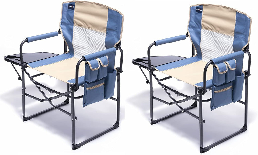 Oversized Portable Folding Camping Chair with Side Table T685
