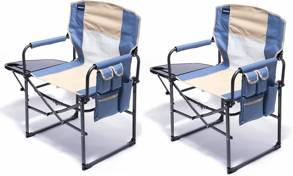 Oversized Portable Folding Camping Chair with Side Table T685