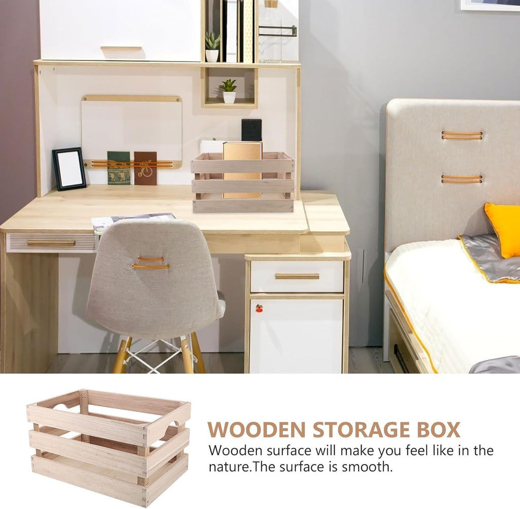 1pc Wooden Bamboo Storage Box I72704