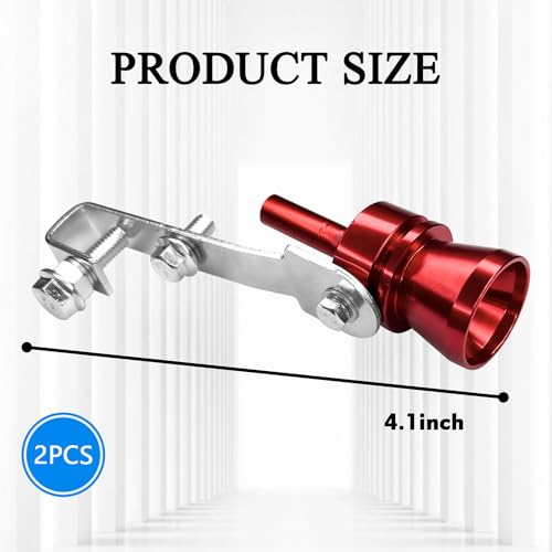2PCS Aluminum Alloy Exhaust Turbo Whistle V12548