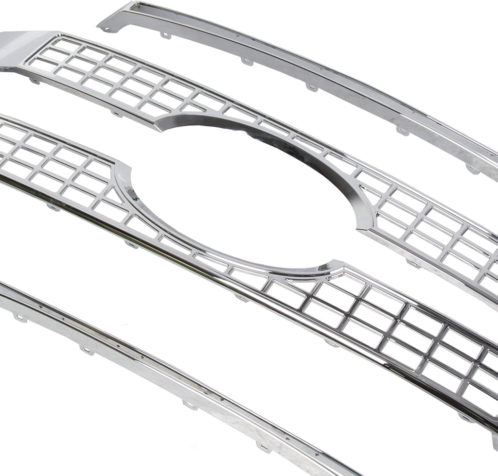 Chrome Front Hood Bumper Grille 4PCS S3539