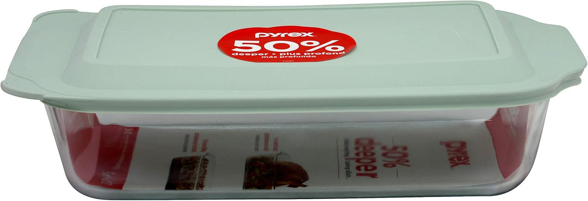 Pyrex DEEP 9"X13" Baking Dish with Lid X4471