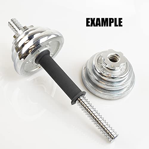 Adjustable Dumbbell Bar Handles 32/35/40cm Fit 1 inch Standard Weight Plate Sold in Pair Z9254