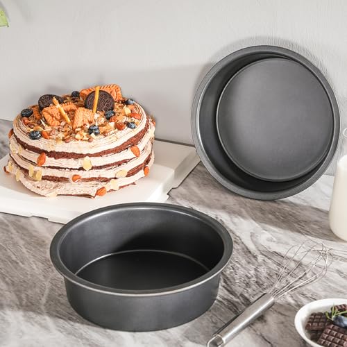 Nonstick Square Baking Pan Set 2 Pieces Grey W26048