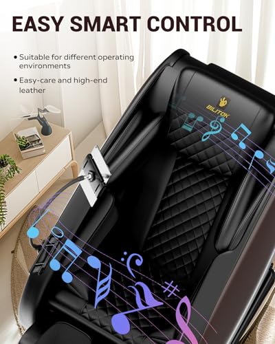 Black Faux Leather Full Body Massage Chair Recliner with Heat Therapy E27158