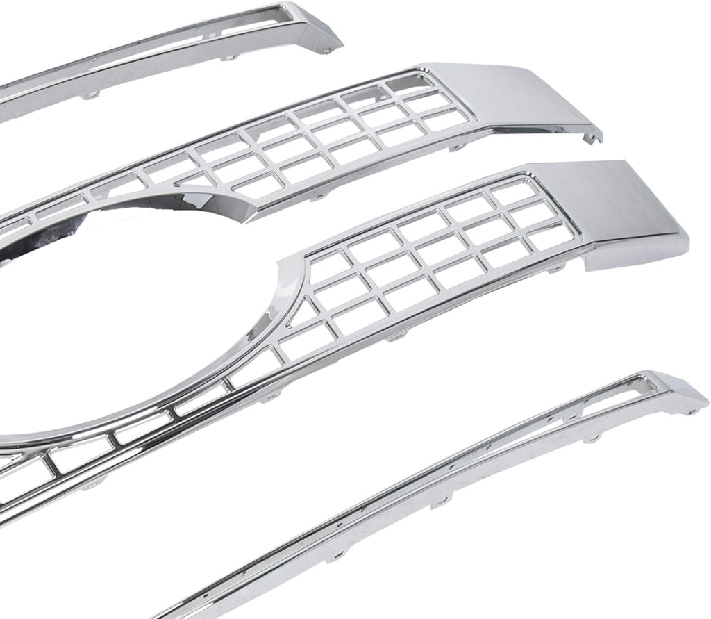 Chrome Front Hood Bumper Grille 4PCS S3539