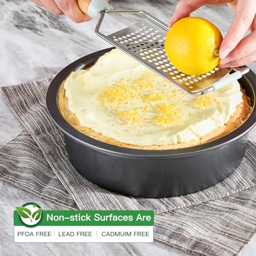 Nonstick Square Baking Pan Set 2 Pieces Grey W26048