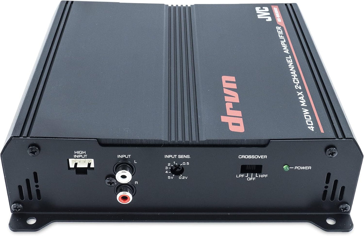 2-Channel Car Amplifier 400 Watts Class A/B Bridgeable H838479