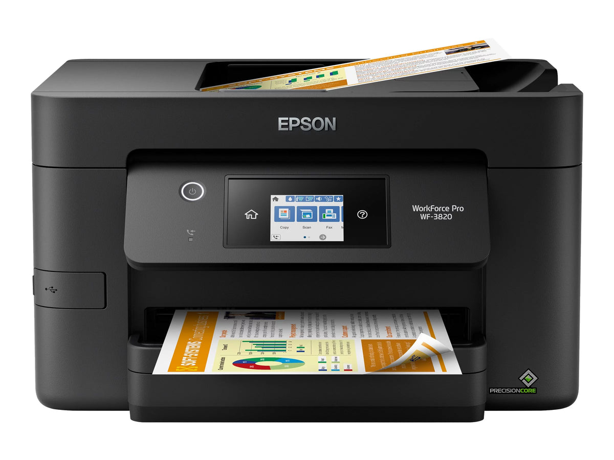 Black Wireless Color Inkjet All-in-One Printer O2464