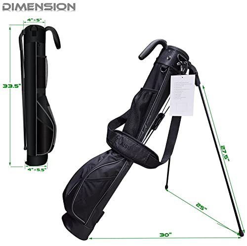 Lightweight Mini Golf Stand Bag with Rain Cover and Removable Padded Shoulder Strap G170