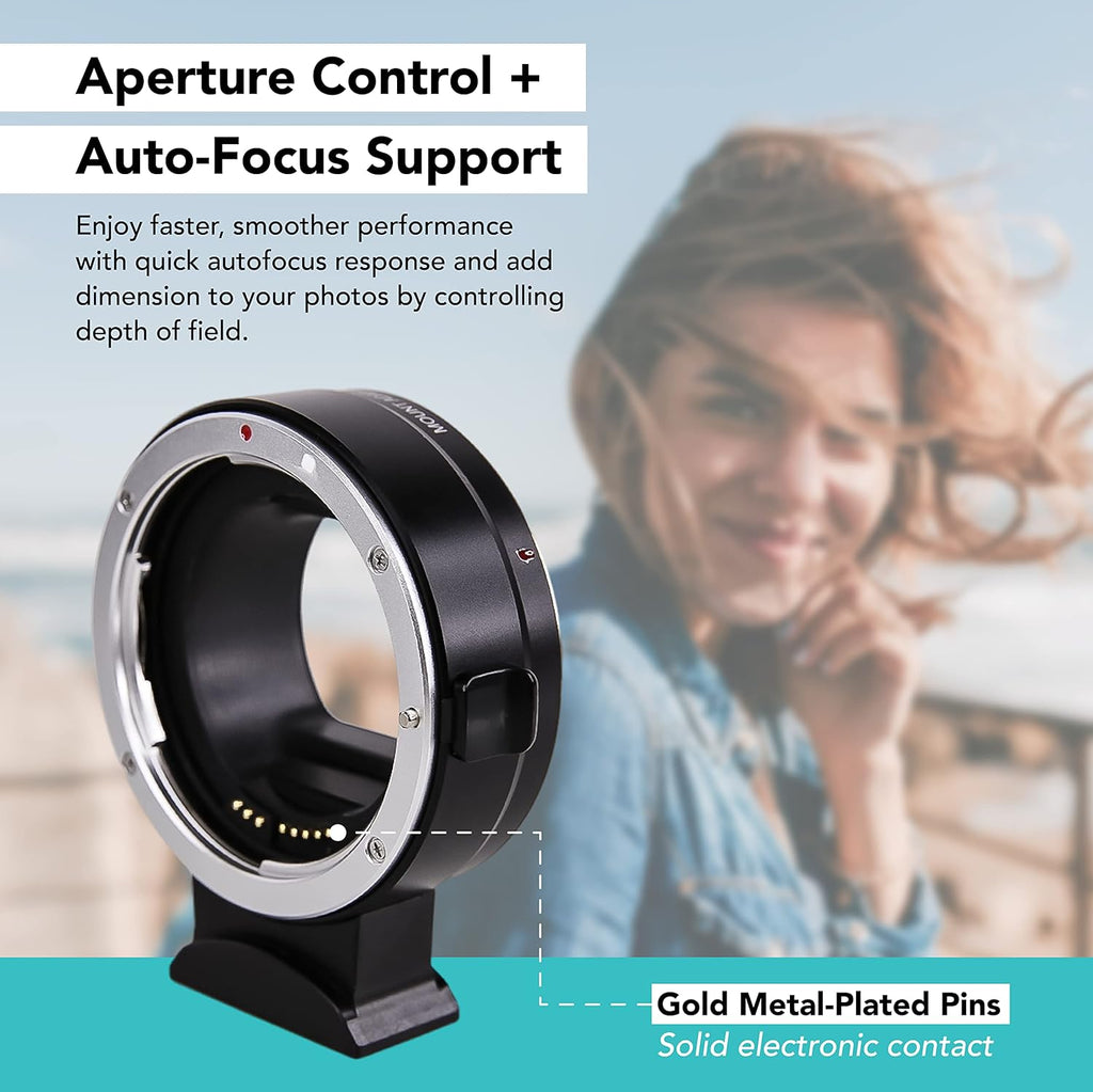 EF-EOS R Mount Adapter Auto-Focus Lens Mount Converter F5175